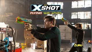 XShot Flying Bug Attack  NEW Blasters from ZURU XShot  Can You Hit the Flying Mystery Targets [upl. by Ainnet85]