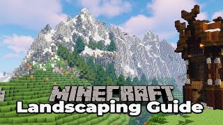 HOW TO BUILD CUSTOM MOUNTAINS  Minecraft Survival Landscaping Guide 3 113 Tutorial Lets Play [upl. by Karp]