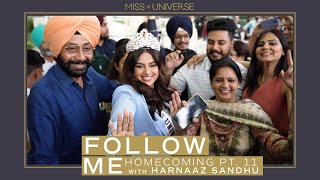 FOLLOW ME Harnaaz Sandhu Homecoming Part 11  Miss Universe [upl. by Alonzo]