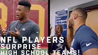 NFL Players Surprise High School Football Teams [upl. by Bartko]