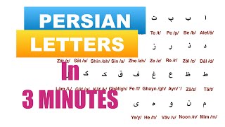 Persian Alphabet  Lesson 1  Alphabet Chart [upl. by Adnorrehs892]