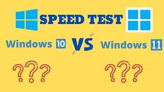 Windows 10 vs 11  Speed Test [upl. by Aicile]