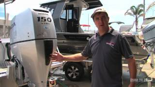 How to flush a Honda Outboard Motor [upl. by Dlaniger]