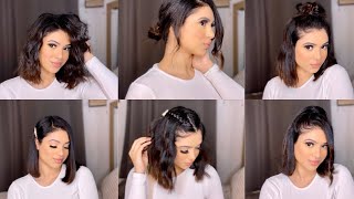 Coiffure facile pour cheveux court [upl. by Ahsinad]