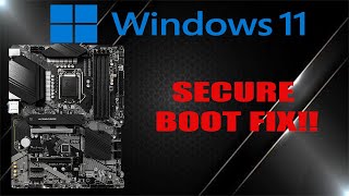 How To Change Secure Boot on MSI BIOS [upl. by Idnat]