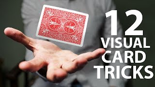 12 VISUAL Card Tricks Anyone Can Do  Revealed [upl. by Eceryt]