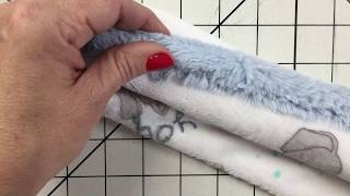 Minky Plush Fabric Binding Sewing Tips [upl. by Enileda]