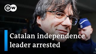 Carles Puigdemont arrested in Sardinia  DW News [upl. by Tasha55]