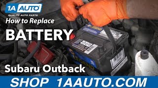 How to Replace Battery 1519 Subaru Outback [upl. by Drawyeh]