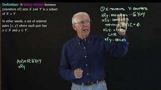 Lecture 41A Binary Relations [upl. by David150]