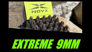 NOVX Ammunition testing 9mm leadfree unconventional [upl. by Inattyrb]