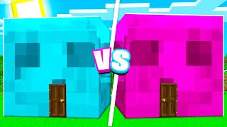 Ultimate Boy vs Girl Minecraft SLIME HOUSE BATTLE Challenge [upl. by Ule]