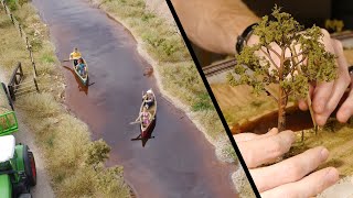 Realistic Scenery Volume 3  Modelling A River  Model Railroad [upl. by Noned152]