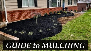 How to MULCH the Landscape  A COMPLETE GUIDE [upl. by Lanod]