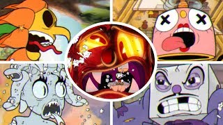 Cuphead  All Boss Knockouts Animations [upl. by Aihseket]