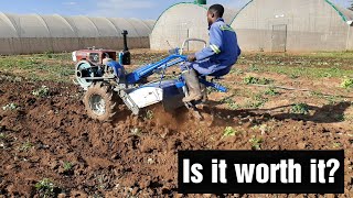 Farm Mechanisation Prowess of a Walking Tractor [upl. by Samuella]