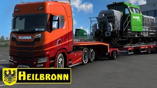 ETS2 HEILBRONN  Zug Transport nach Wolpertshausen [upl. by Bank]