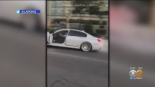 Video Shows BMW Ramming Into Truck During Wild Road Rage Incident [upl. by Earissed]