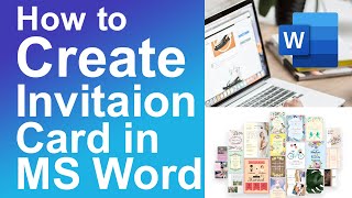 How to Create Invitation Card in Microsoft Word [upl. by Mattie267]