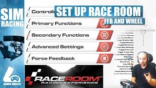 HOW TO SET UP WHEEL AND FFB IN RACE ROOM RACING EXPERIENCE [upl. by Darbee]