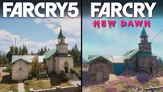 Far Cry New Dawn vs Far Cry 5  Direct Comparison [upl. by Enirroc71]