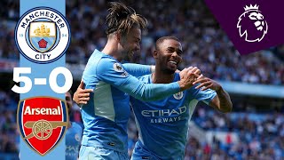 HIGHLIGHTS  MAN CITY 50 ARSENAL  Torres Jesus Rodri Gundogan [upl. by Doretta]