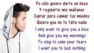 Prince Royce  Darte un Beso  Lyrics English and Spanish  Give you a kiss  Translation amp Meaning [upl. by Almond]