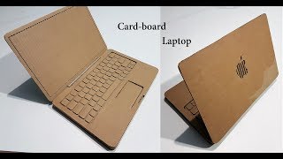 How to Make A laptop with Cardboard  Apple laptop [upl. by Cindra]