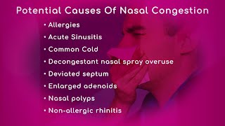 Causes of Nasal Congestion [upl. by Akirdnas651]