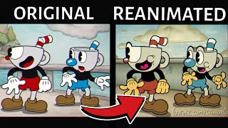 Cuphead Cutscenes REANIMATED in the Show Style Comparison [upl. by Baniez]