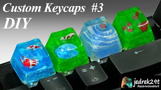 DIY Resin Custom Keycaps 3  RESIN ART [upl. by Neela]