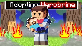 We Adopted BABY HEROBRINE In Minecraft [upl. by Id]