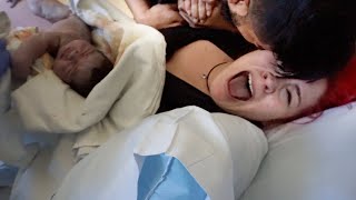 Emotional All Natural LIVE Birth Vlog with Surprise Gender Reveal [upl. by Assirat]