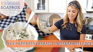 Easy Creamy Horseradish Sauce Recipe [upl. by Anim]