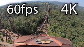 Wildfire front seat onride 4K POV 60fps Silver Dollar City [upl. by Eilrebmik502]