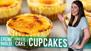 How to Make Creme Brûlée Cheesecake Cupcakes [upl. by Larsen]