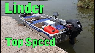 Linder 400 Sportsman  Mercury EFI 20hp  48kmh [upl. by Aihtebat]