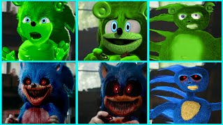 Sonic The Hedgehog Movie Sonic EXE vs Gummy Bear Uh Meow All Designs Compilation Compilation 2 [upl. by Alit325]