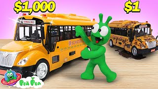 PeaPea Playing with School Bus  Video for kids [upl. by Natale887]