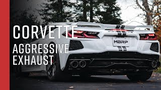 CORVETTE C8  MBRP 3quot CatBack Exhaust [upl. by Dorison768]