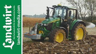 TraktorTest John Deere 6120M  landwirtmediacom [upl. by Ainniz220]