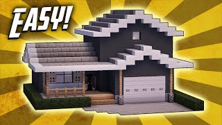 Minecraft How To Build A Suburban House Tutorial 2 [upl. by Aryam]