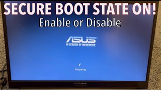 ASUS Enable  Disable Secure Boot Settings in Asus Bios UEFI Utility [upl. by Washington199]