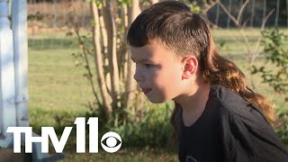 8yearold has the best mullet in America [upl. by Schinica]