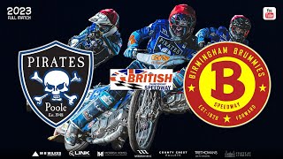 Poole vs Birmingham  Championship  POOLE PIRATES SPEEDWAY 2023 [upl. by Swehttam]