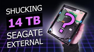 Shucking a 14TB Seagate External Drive [upl. by Sirdi]