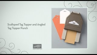 Tag Topper Punches by Stampin Up [upl. by Falda]