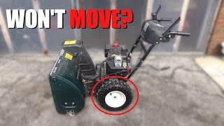 MTD Snowblower Doesnt Move  HOW to FIX [upl. by Moody]