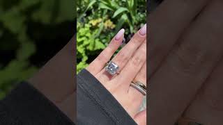 Near 8 Carat Asscher Cut Diamond Ring [upl. by Froehlich]