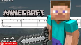 Minecraft  Mice On Venus C418 Guitar Tutorial [upl. by Slorac]